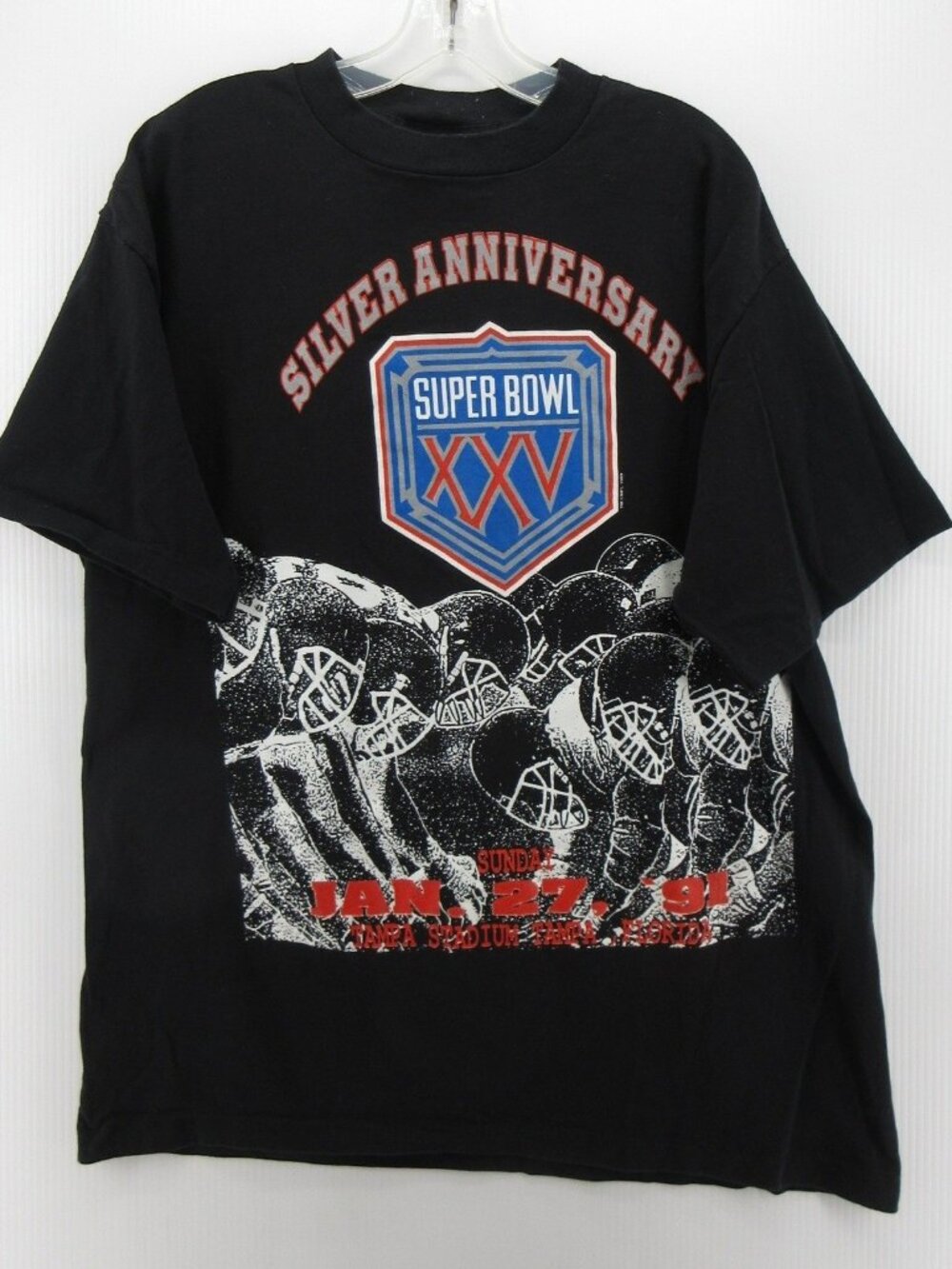 VTG New York Giants Shirt XL Super Bowl XXV Silver Anniversary 90s